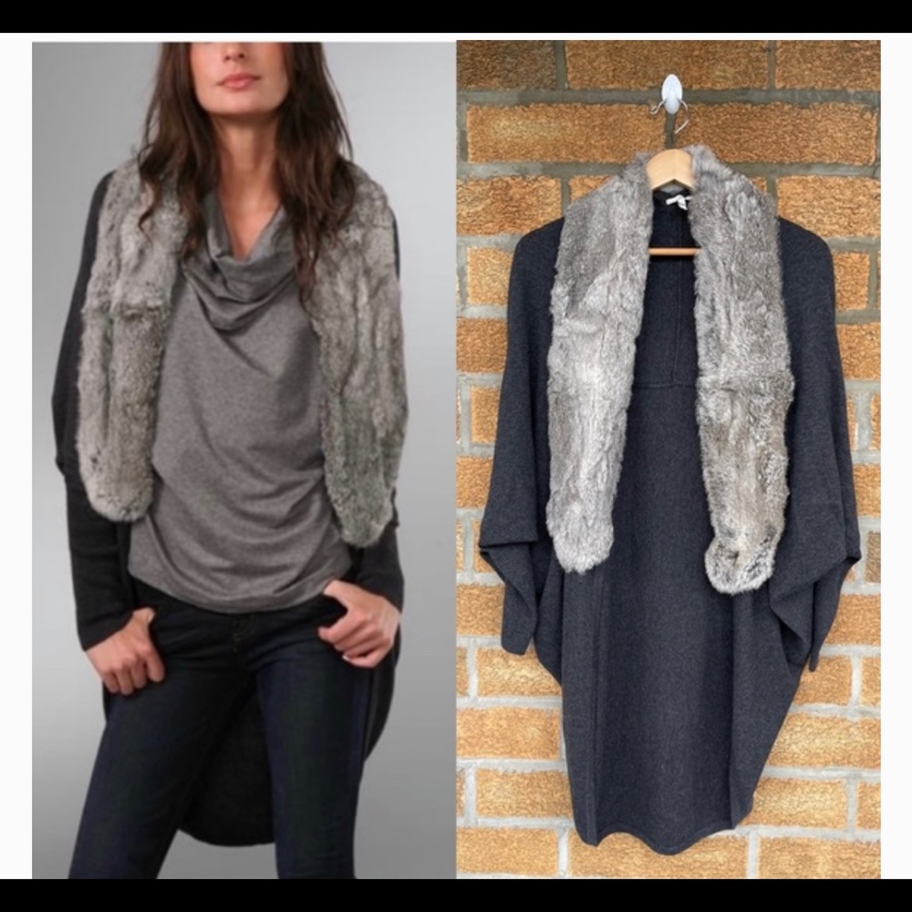 Joie rabbit fur sweater